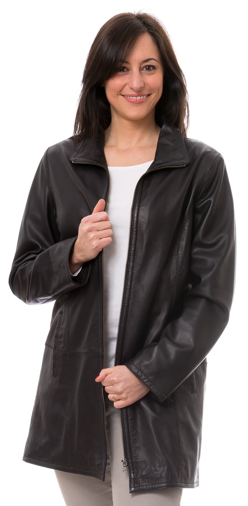 Lucetta Schwarz Damen Lederjacke Von TRENDZONE LEDER FISCHER