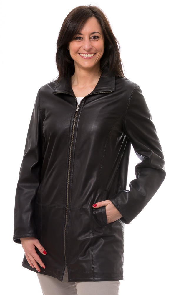 Lucetta Schwarz Damen Lederjacke Von TRENDZONE LEDER FISCHER