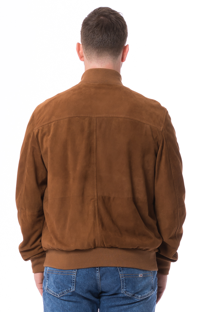 Matthäus cognac Leder Blouson für Herren von TRENDZONE