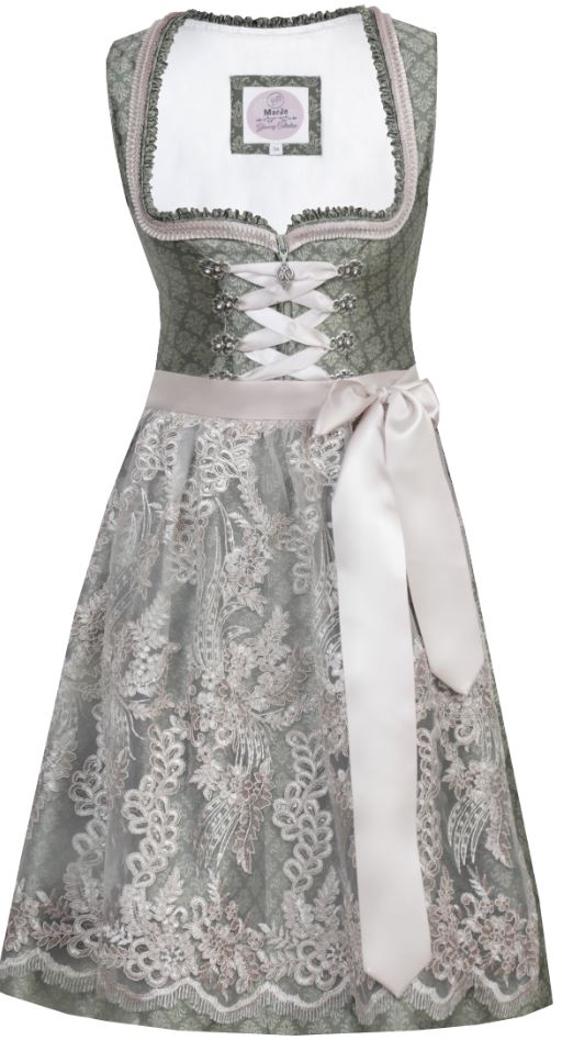 Mia 58 moos - taupe Dirndl von Marjo   