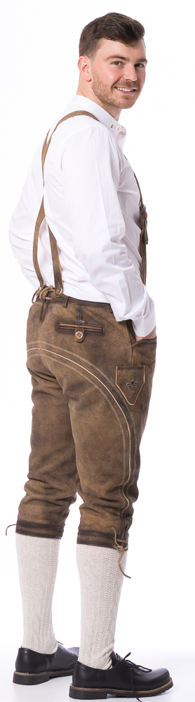 Tegernsee sand-braun Herren Kniebundhose von FISCHER TRACHT