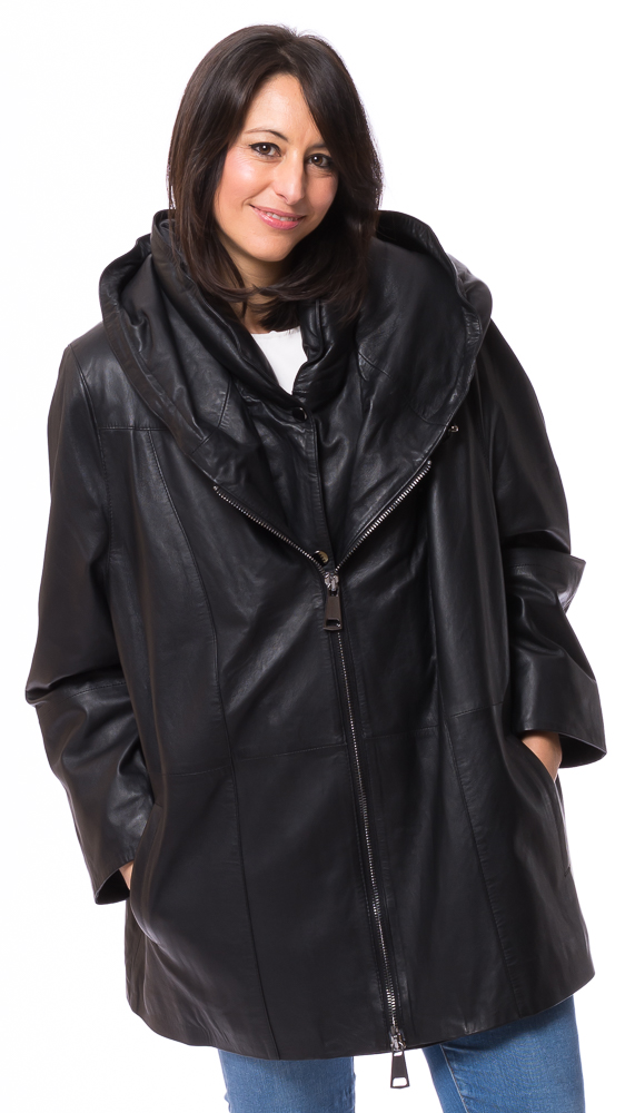 SR-1103 Kapuzenjacke schwarz von TRENDZONE