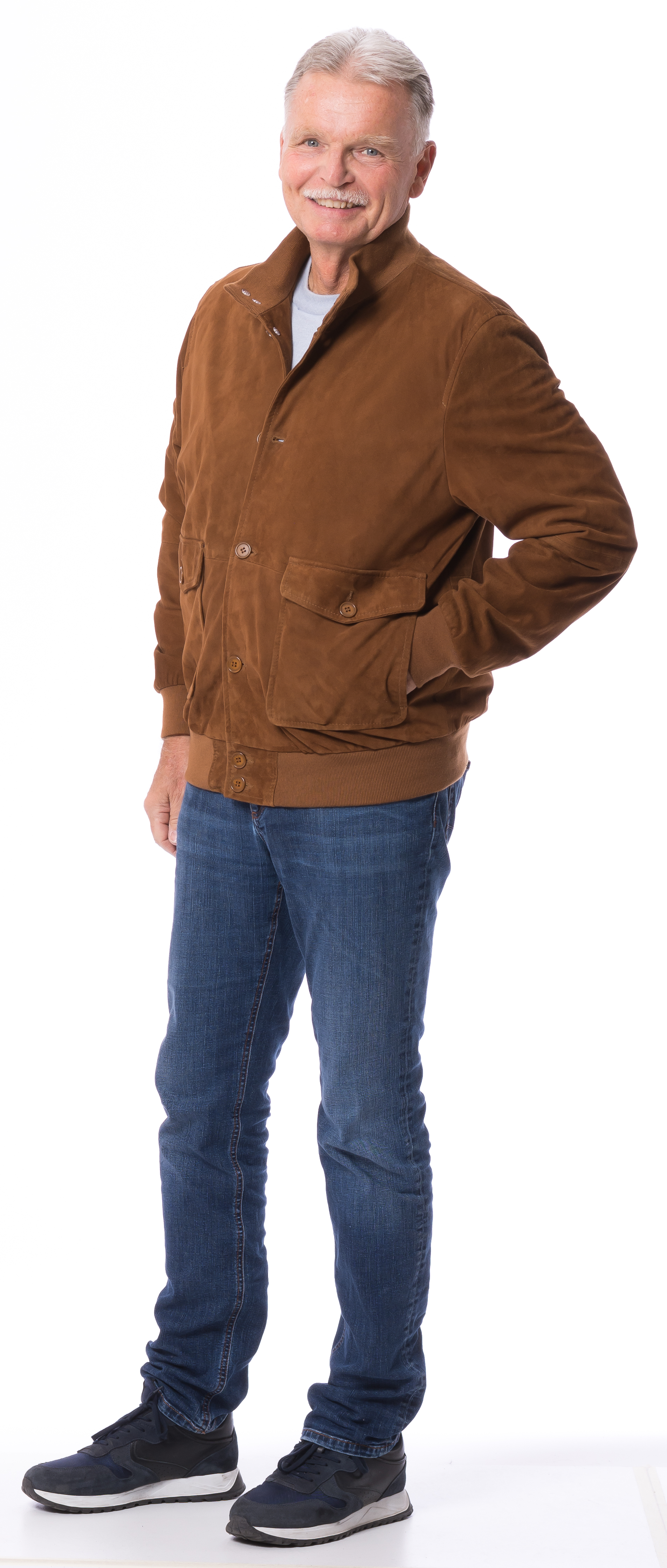 Matthäus cognac Leder Blouson für Herren von TRENDZONE