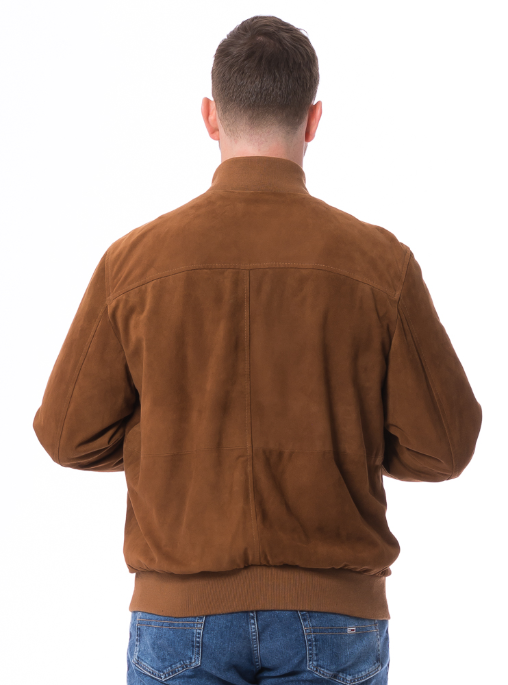 Matthäus cognac Leder Blouson für Herren von TRENDZONE