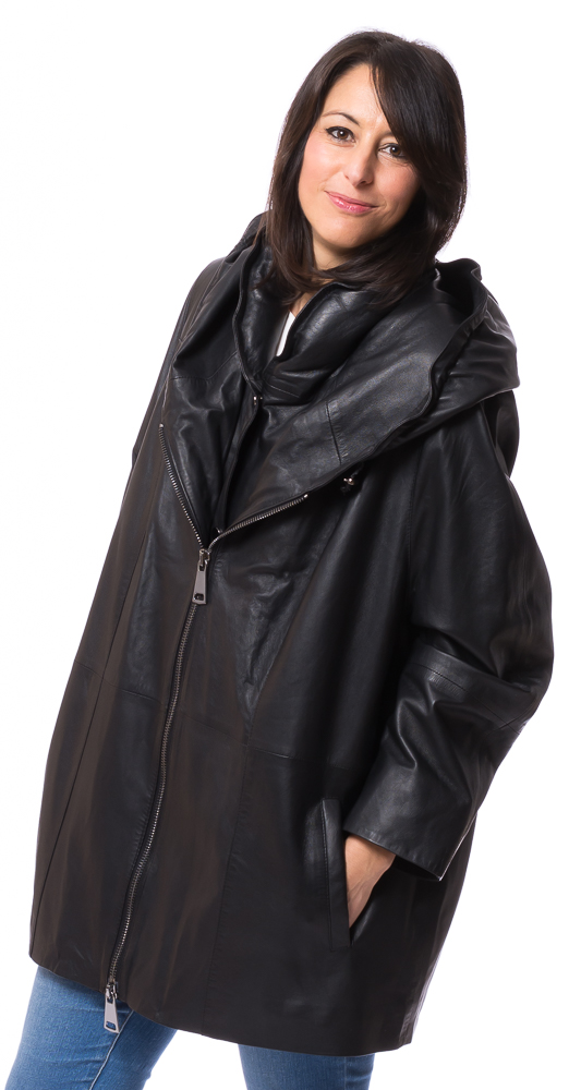 SR-1103 Kapuzenjacke schwarz von TRENDZONE