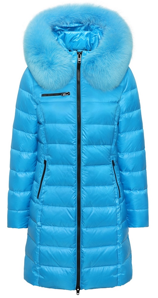 Catie FX bright blue Daunen Winter Jacke von ROCKANDBLUE 