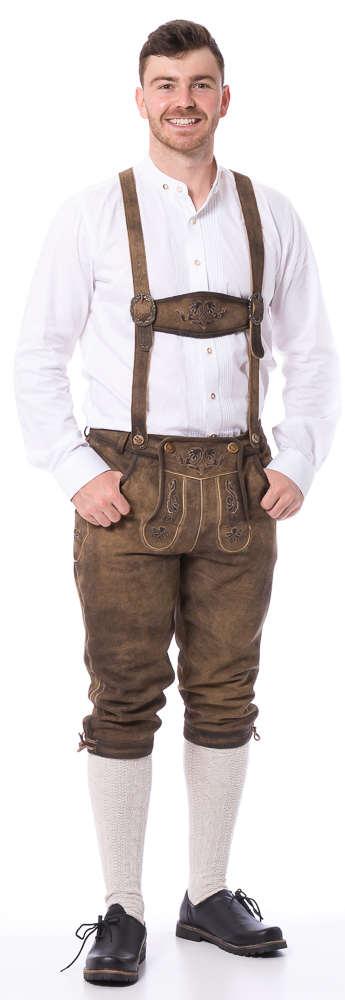 Tegernsee sand-braun Herren Kniebundhose von FISCHER TRACHT