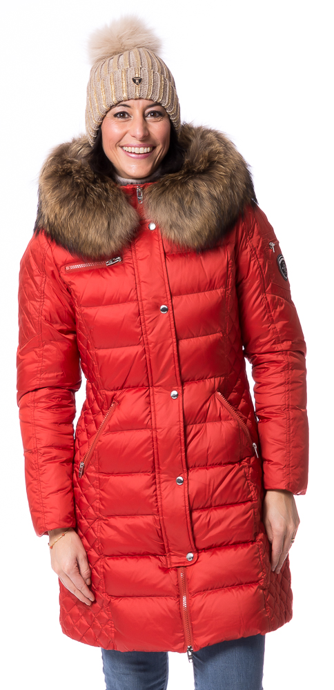 Beam long red Daunenjacke von ROCKANDBLUE