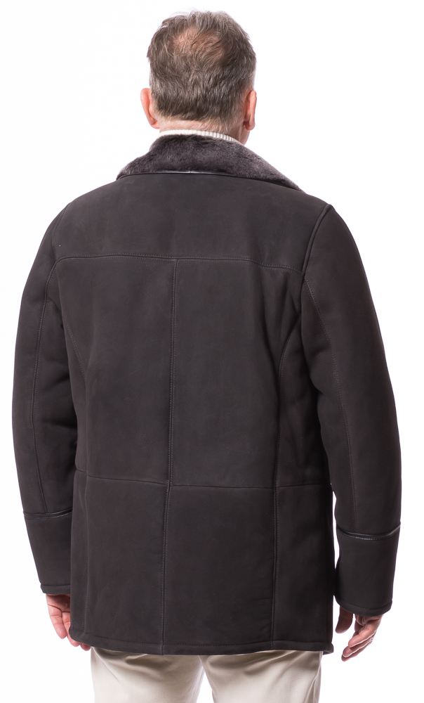 Kaiser braune Herren Lammfelljacke von TRENDZONE