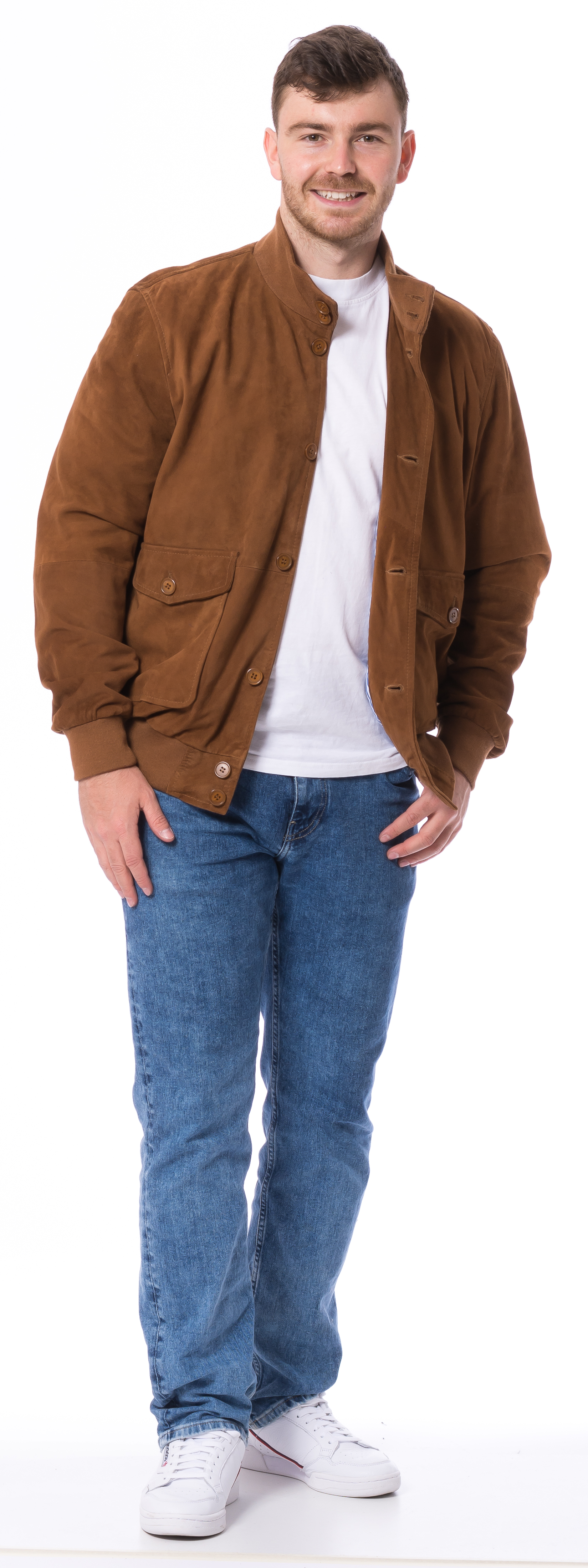 Matthäus cognac Leder Blouson für Herren von TRENDZONE