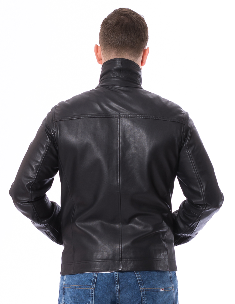 Miller schwarze Herren Lederjacke von TRENDZONE