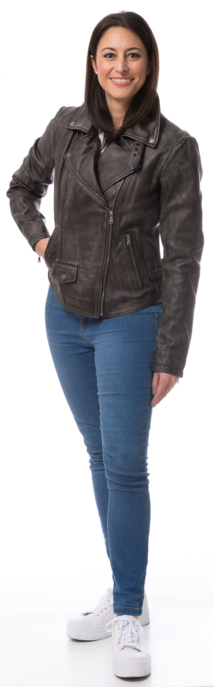 Olga antik Damen Lederjacke von TRENDZONE