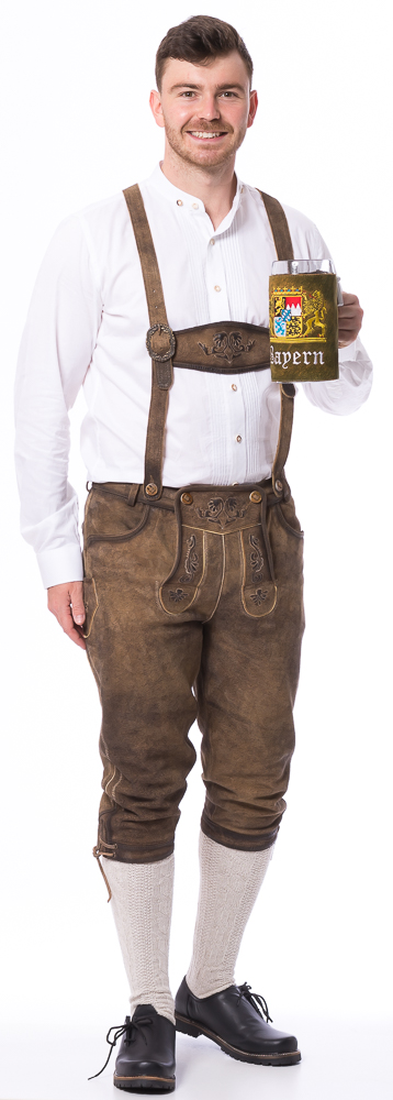 Tegernsee sand-braun Herren Kniebundhose von FISCHER TRACHT