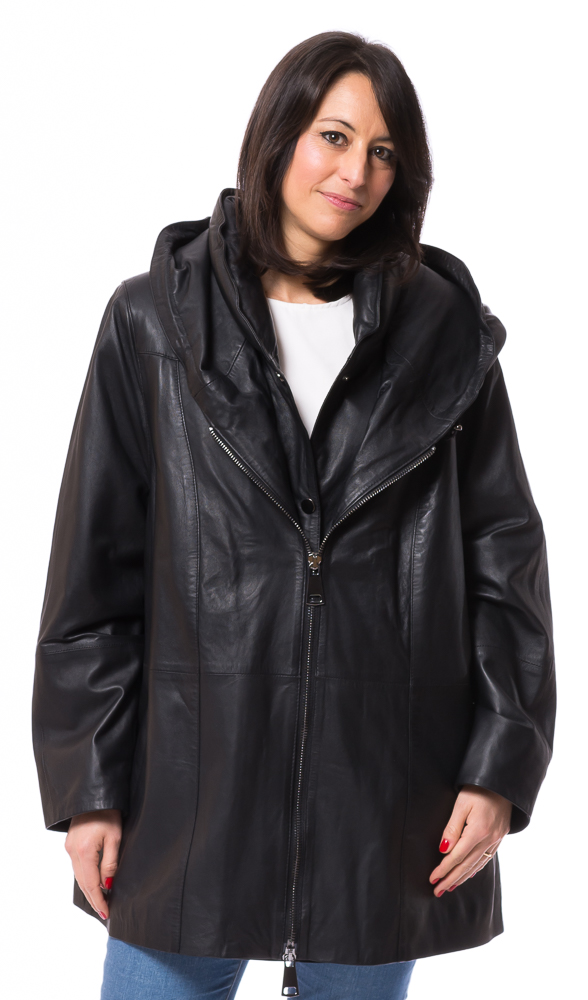 SR-1103 Kapuzenjacke schwarz von TRENDZONE