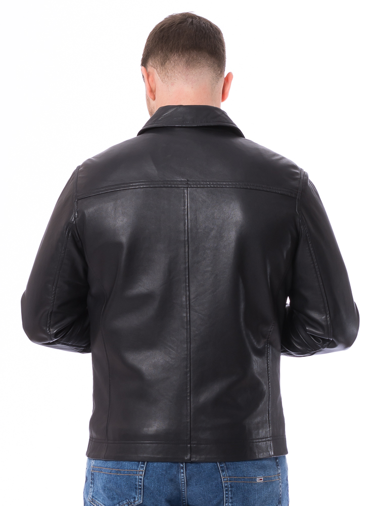 Miller schwarze Herren Lederjacke von TRENDZONE