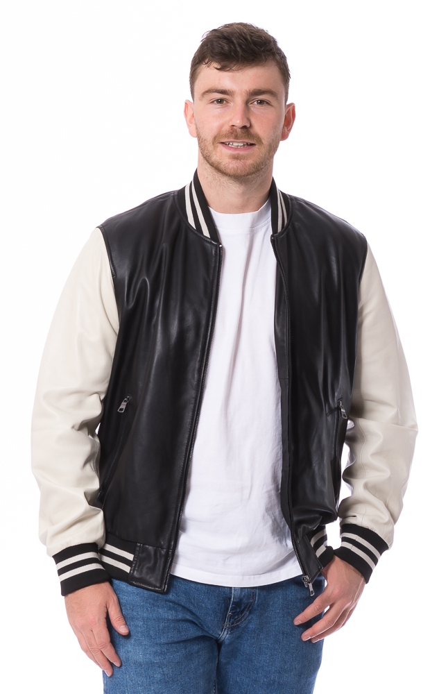 Angus/College Lederblouson für Herren von TRENDZONE