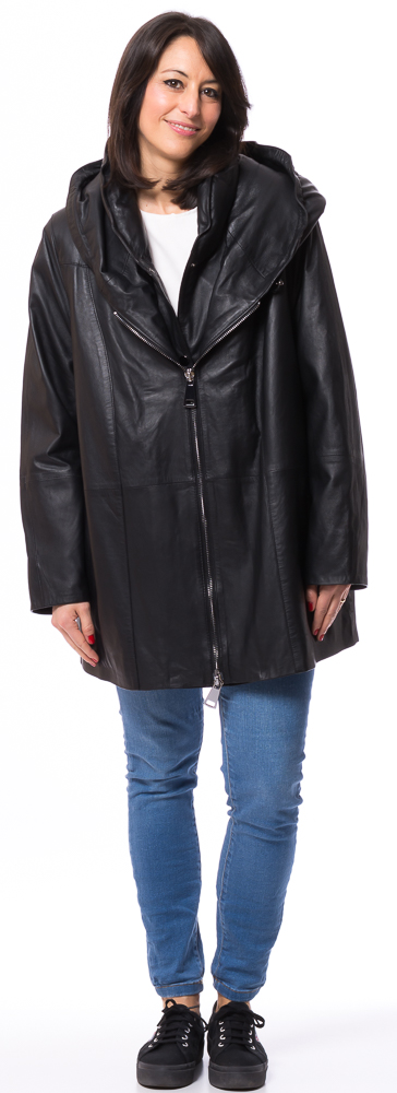 SR-1103 Kapuzenjacke schwarz von TRENDZONE