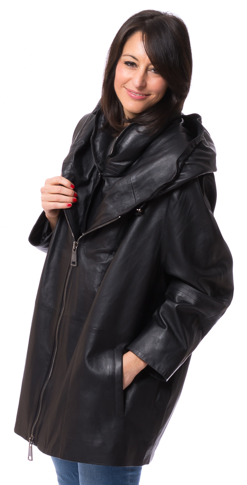 SR-1103 Kapuzenjacke schwarz von TRENDZONE