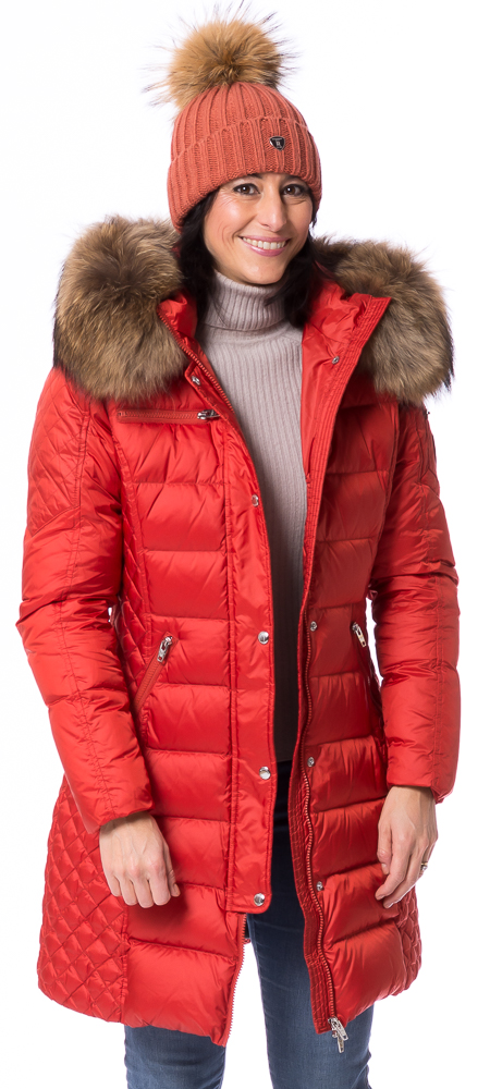 Beam long red Daunenjacke von ROCKANDBLUE