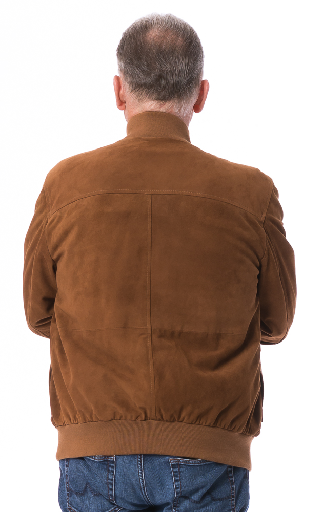 Matthäus cognac Leder Blouson für Herren von TRENDZONE