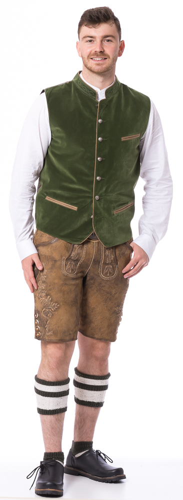 Eibsee sand kurze Trachtenlederhose von FISCHER TRACHT