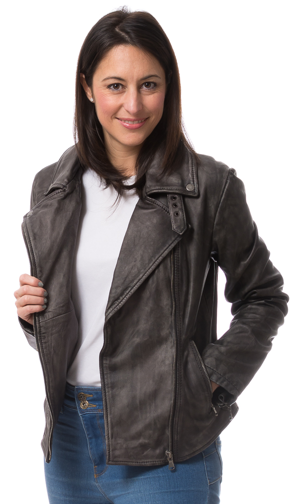 Olga antik Damen Lederjacke von TRENDZONE