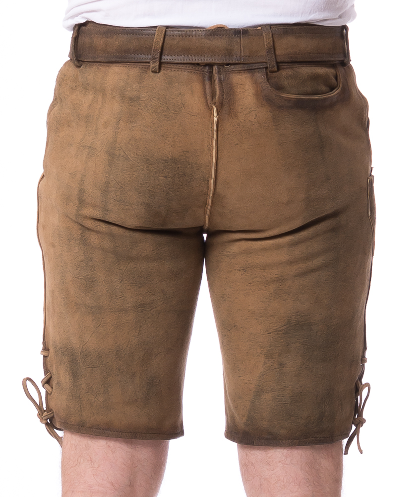 Ferdl 3 hellbraun antik Trachten Lederhose von FISCHER TRACHT