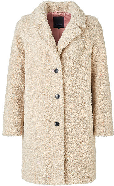 Diddi almond Faux- Curly Lamb Kurzmantel von ROCKANDBLUE